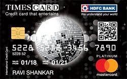 HDFC Platinum Times Credit Card