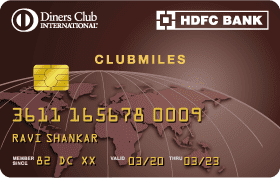 HDFC Bank Diners ClubMiles Card